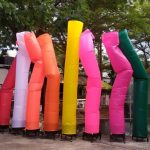 ท่อผ้าสกายทูปหลากสี สำหรับการโปรโมตสินค้ากลางแจ้ง